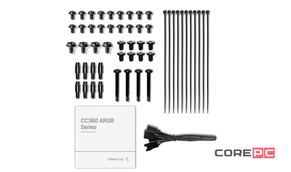 Компьютерный корпус Deepcool CC360 WH TG ARGB White