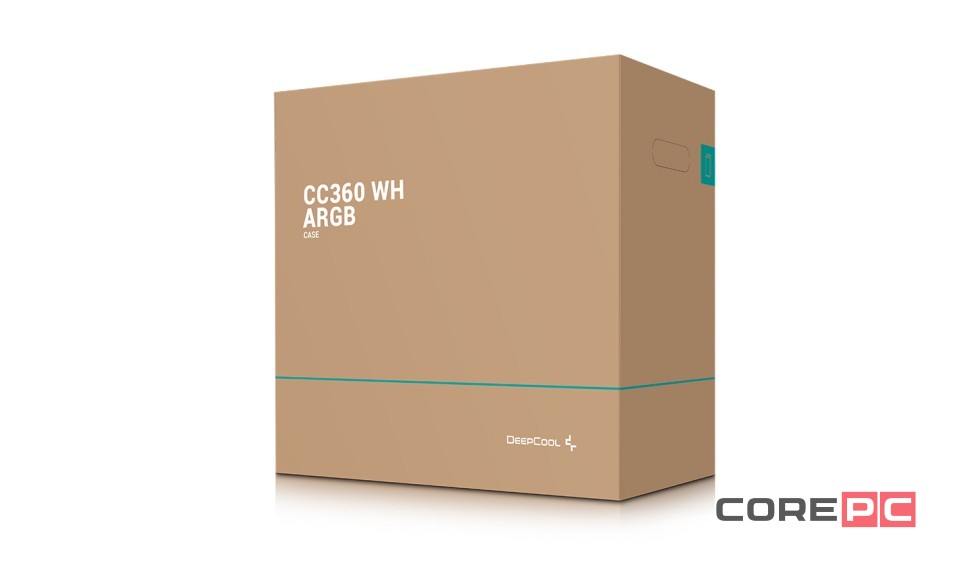 Компьютерный корпус Deepcool CC360 WH TG ARGB White