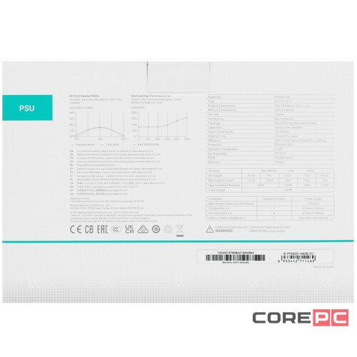 Блок питания Deepcool 650W PF650D R-PF650D-HA0B-EU