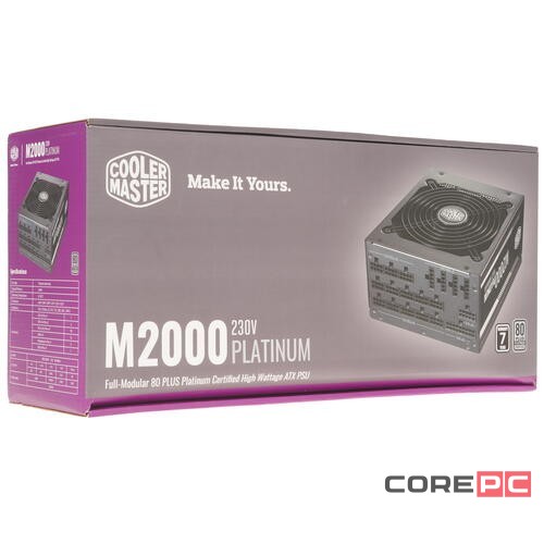 Блок питания Cooler Master 2000W M2000 Platinum MPZ-K001-AFFBP-EU