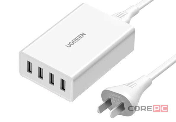 Сетевое зар. устр. Ugreen CD102 4USB 34W белое