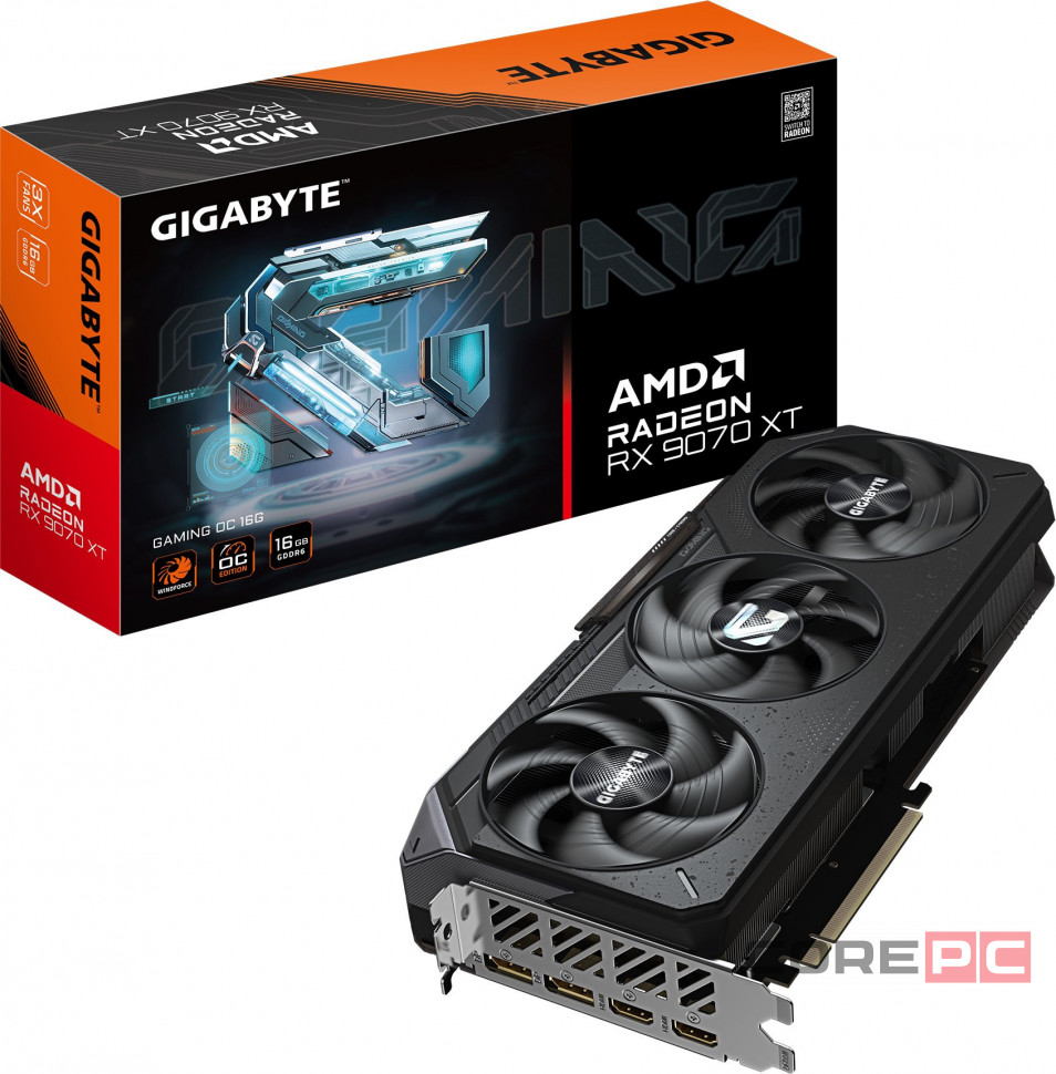Видеокарта Gigabyte (GV-R9070XTGAMING OC-16GD) Radeon RX 9070 XT 16GB GAMING OC