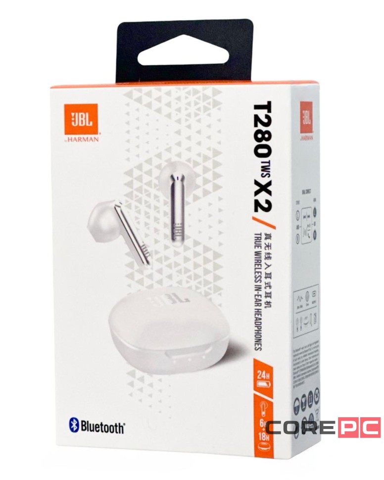 Беспроводные наушники TWS JBL T280 X2 серебристые