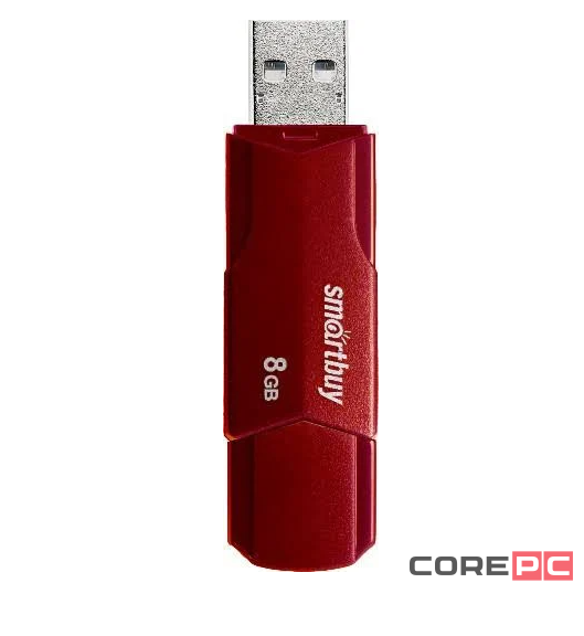 USB флеш накопитель Smartbuy 8GB Clue Burgundy (SB8GBCLU-BG)