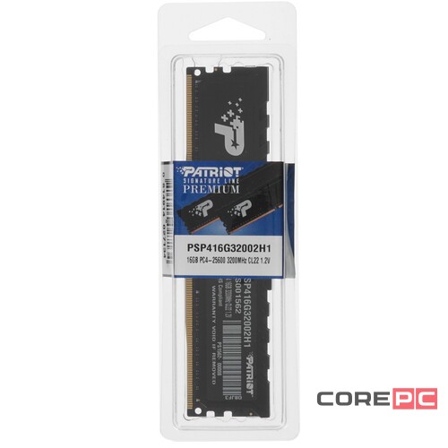 Оперативная память 16 Gb 3200 MHz PATRIOT SL PREMIUM (PSP416G32002H1)