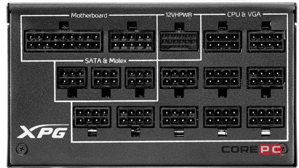 Блок питания ADATA XPG 1300W CYBERCORE II (CYBERCOREII1300P-BKCEU) 16 Pin (PCIe 5.0 Connector Cable Details)