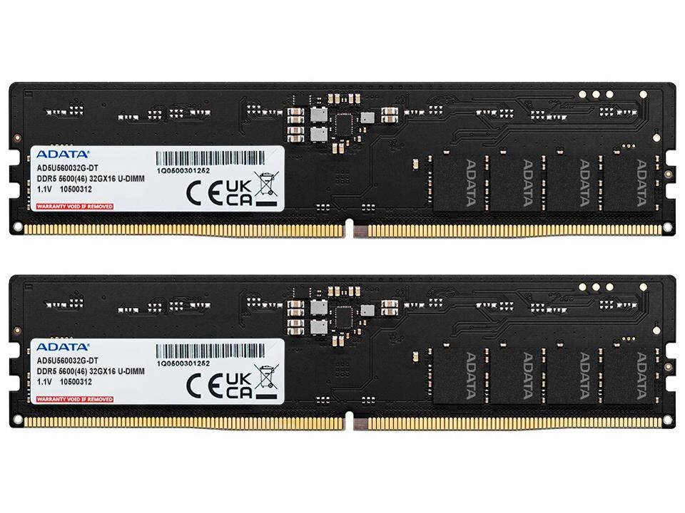 Оперативная память 64 Gb 5600 MHz ADATA (AD5U560032G-DT)