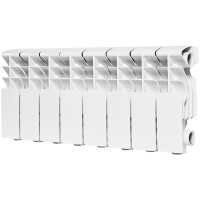 Радиатор алюминиевый ROMMER Plus 200, 8 секций RAL9016