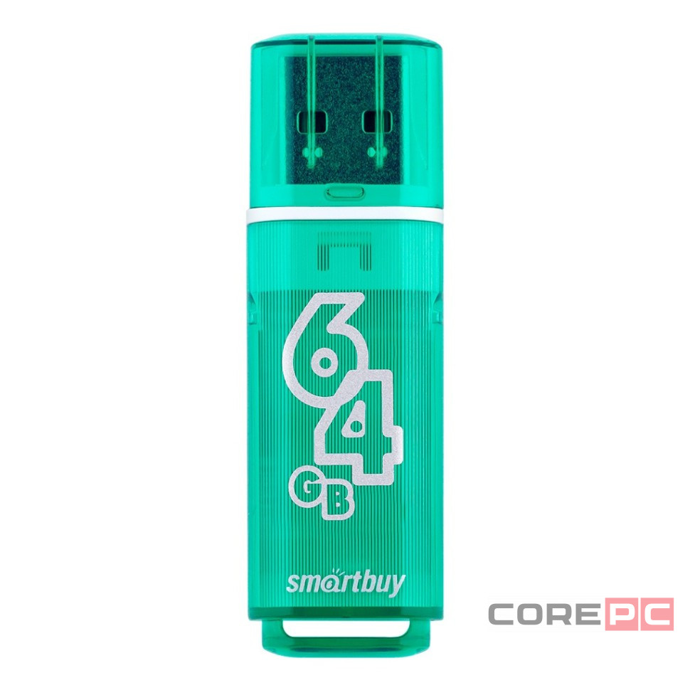 USB флеш накопитель Smartbuy 64GB Glossy series Green (SB64GBGS-G)