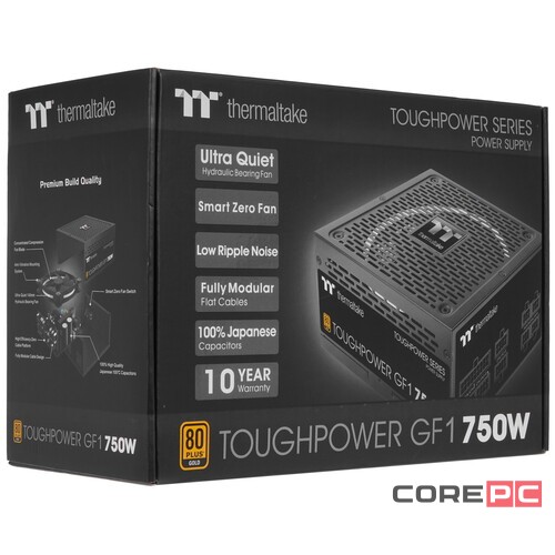 Блок питания Thermaltake 750W TOUGHPOWER GF1 750 PS-TPD-0750FNFAGE-1