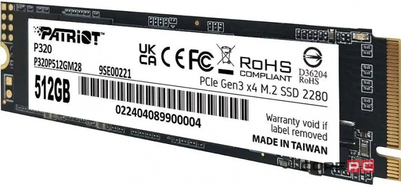 Твердотельный накопитель Patriot 512 Gb P320 (P320P512GM28)