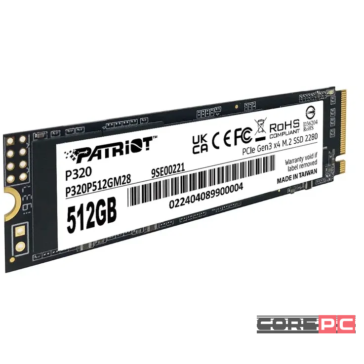 Твердотельный накопитель Patriot 512 Gb P320 (P320P512GM28)