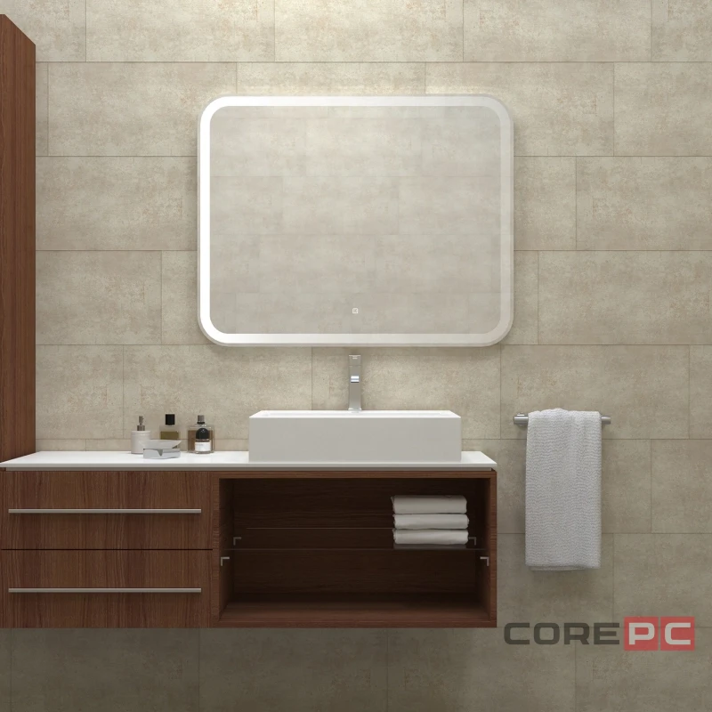 Зеркало MIXLINE Стив Нео-S 1000х800 (ШВ) сенсорный выкл, светодиодная бегущая подсветка