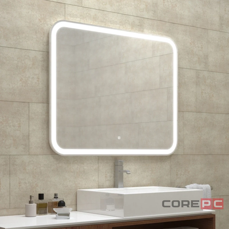 Зеркало MIXLINE Стив Нео-S 1000х800 (ШВ) сенсорный выкл, светодиодная бегущая подсветка