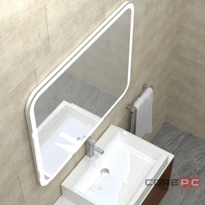 Зеркало MIXLINE Стив Нео-S 1000х800 (ШВ) сенсорный выкл, светодиодная бегущая подсветка