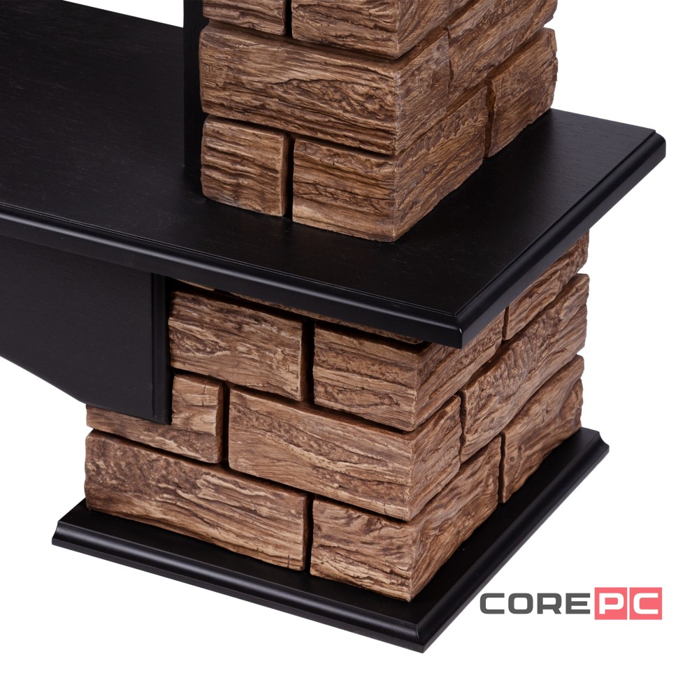 Портал Firelight Forte Wood 25 камень темный, шпон венге