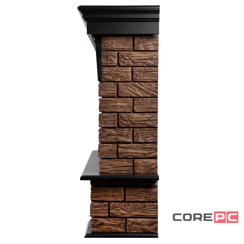 Портал Firelight Forte Wood 25 камень темный, шпон венге