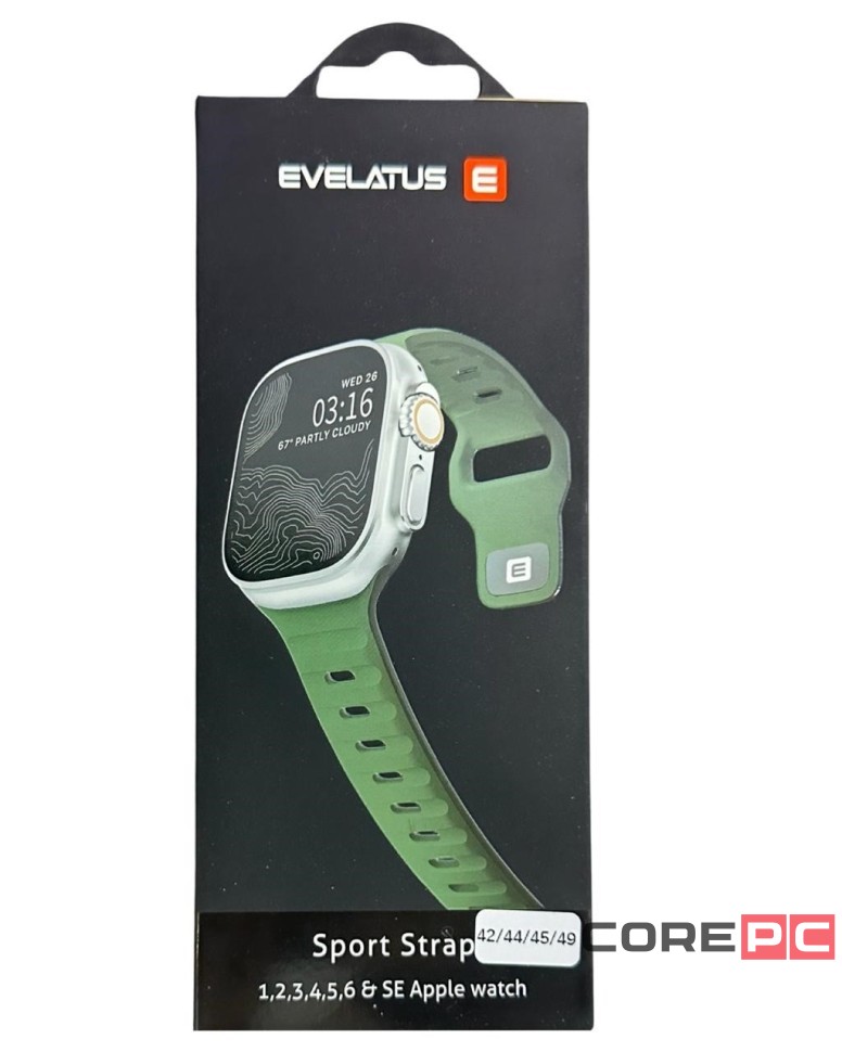 Сменный браслет Evelatus для Apple Watch 42-44-45-49mm зелёный