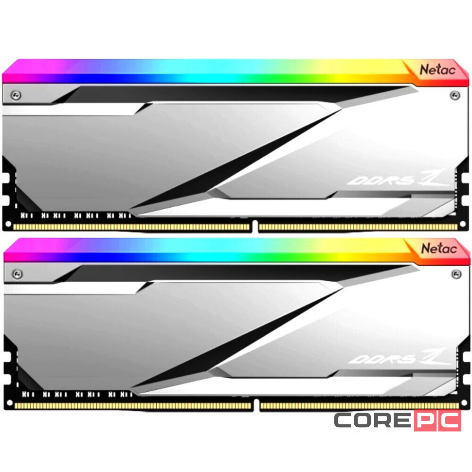 Оперативная память 32 Gb 6800 MHz Netac Z RGB C32 Silver (NTZED5P68DP-32S)