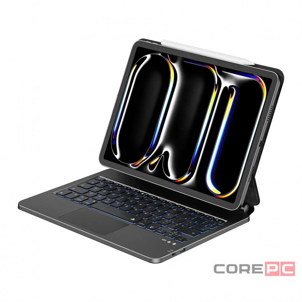 Чехол-клавиатура WIWU Magic Keyboard для Apple iPad 10.9/ iPad Air 11 (2024) русская раскладка (MK004) (черный)