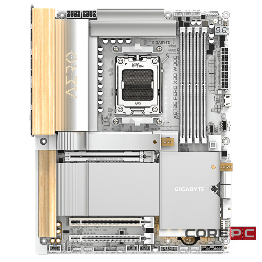 Материнская плата Gigabyte X870E AERO X3D WOOD