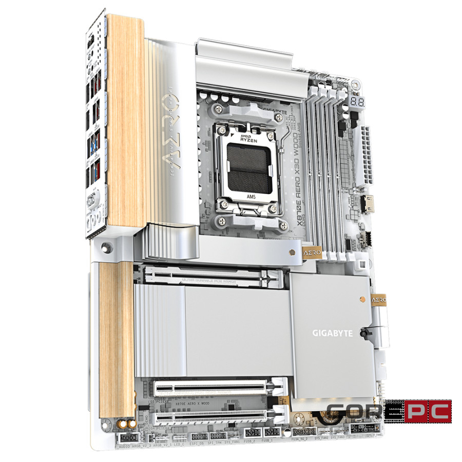 Материнская плата Gigabyte X870E AERO X3D WOOD