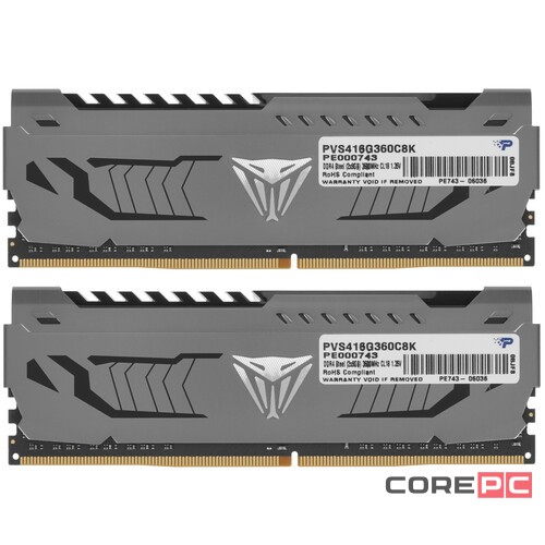 Оперативная память 16 Gb 3600 MHz PATRIOT VIPER STEEL (PVS416G360C8K)