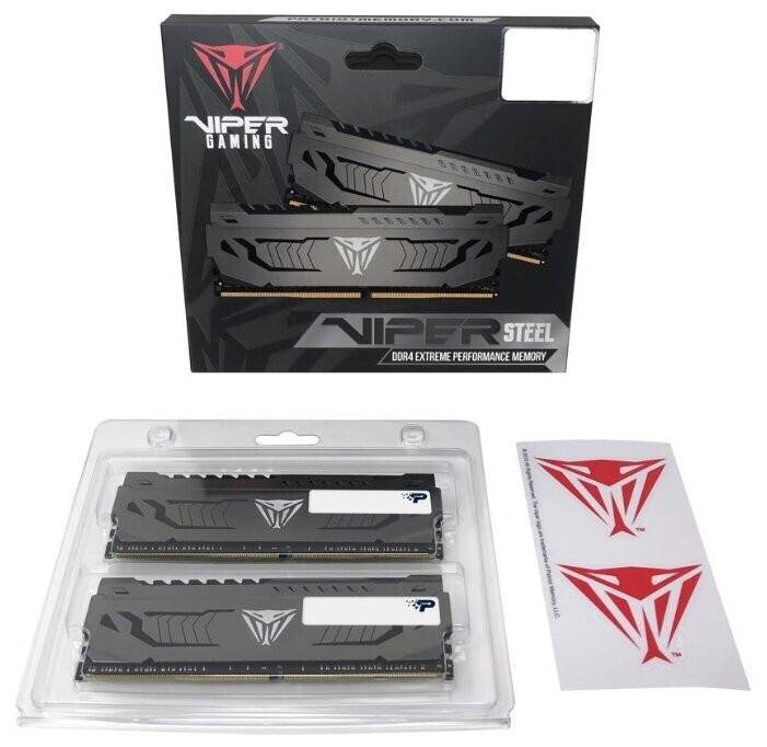Оперативная память 16 Gb 3600 MHz PATRIOT VIPER STEEL (PVS416G360C8K)