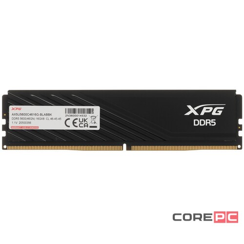 Оперативная память 16 Gb 5600 MHz ADATA XPG LANCER Blade Black (AX5U5600C4616G-SLABBK)