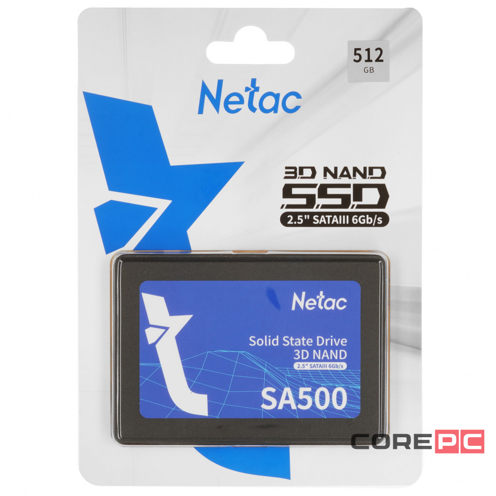 Твердотельный накопитель NETAC 512 Gb (NT01SA500-512-S3X)