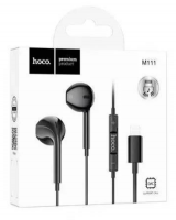 Стереонаушники Hoco M111 с микрофоном Lightning черные