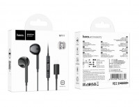 Стереонаушники Hoco M111 с микрофоном Lightning черные