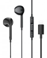 Стереонаушники Hoco M111 с микрофоном Lightning черные