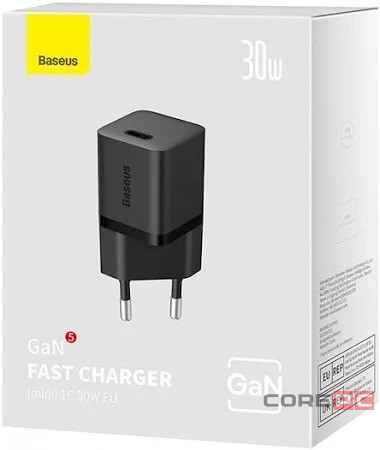Сетевое зар. устр. Baseus GaN5 Fast Charger (mini) 1C 30W CCGN070401 черное
