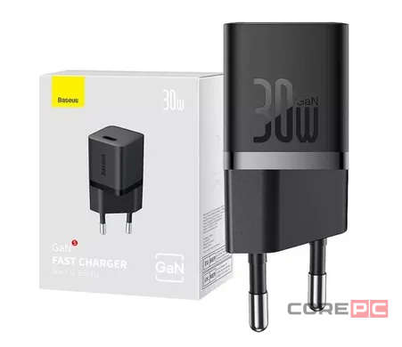 Сетевое зар. устр. Baseus GaN5 Fast Charger (mini) 1C 30W CCGN070401 черное