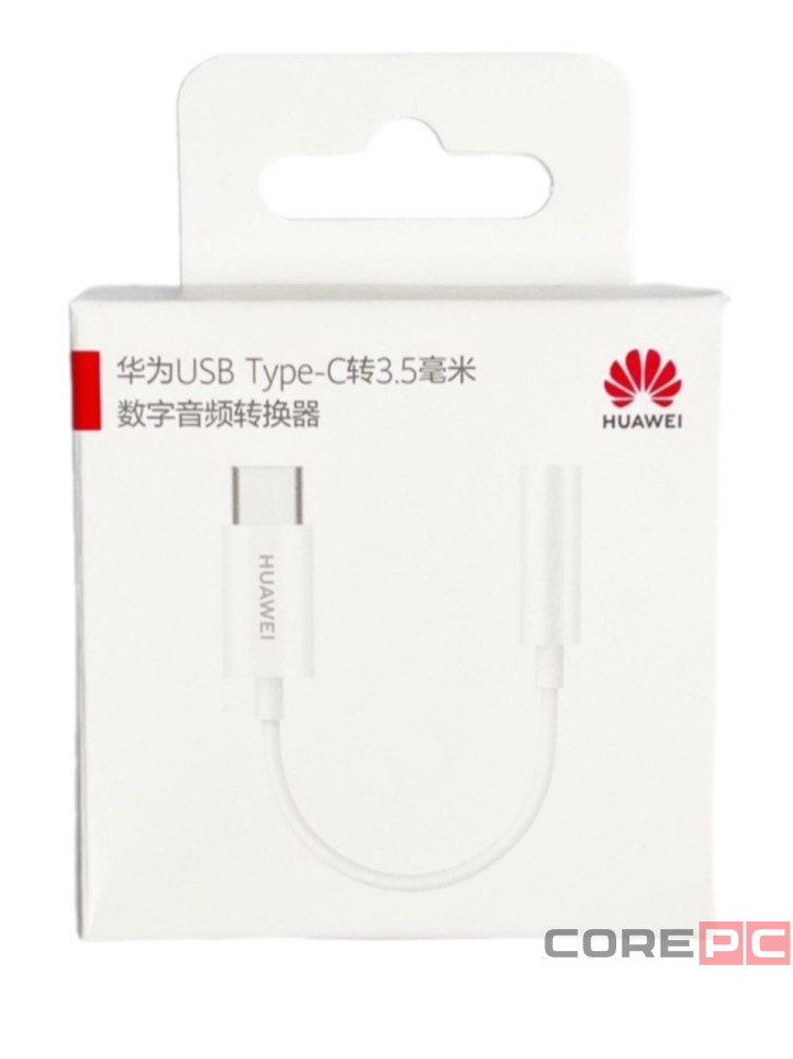 Переходник Huawei CM50 Type-C на AUX3.5 белый