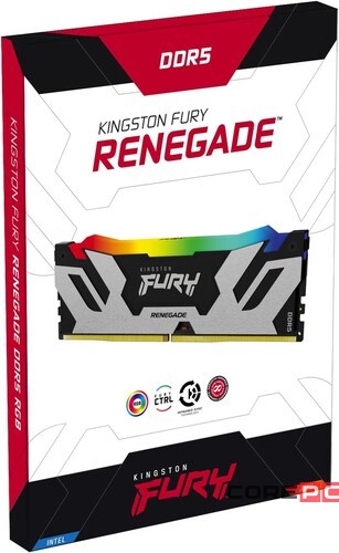 Оперативная память 96 Gb 6400 MHz Kingston FURY Renegade Silver/Black RGB (KF564C32RSAK2-96)