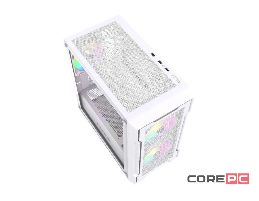 Компьютерный корпус Powercase Mistral Micro X3W ARGB TG White (CMMXW-A3)