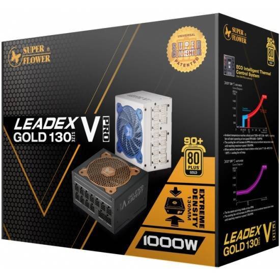 Блок питания Super Flower 1000W LEADEX V Gold PRO White SF-1000F14TG