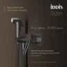 Смеситель для биде + гигиенический душ Iddis DUNGMV0i08, рычажное управление, цвет графит матовый