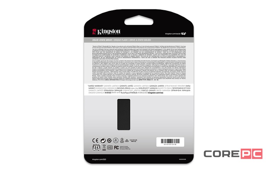 Твердотельный накопитель Kingston 512 Gb KC600 SKC600/512G