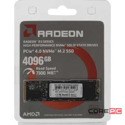 Твердотельный накопитель AMD 4000 Gb Radeon R3 Series (R3MP44096G8)