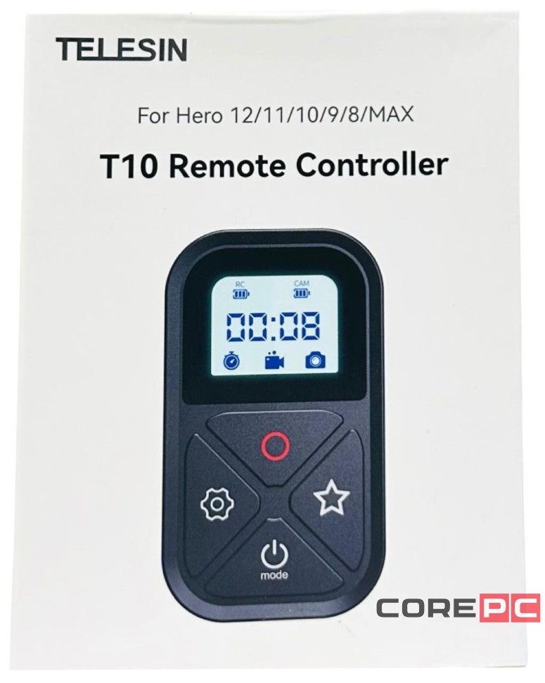 Bluetooth-пульт Telesin T10 GP-RMT-T10 для GoPro Hero 12/11/10/9/Max