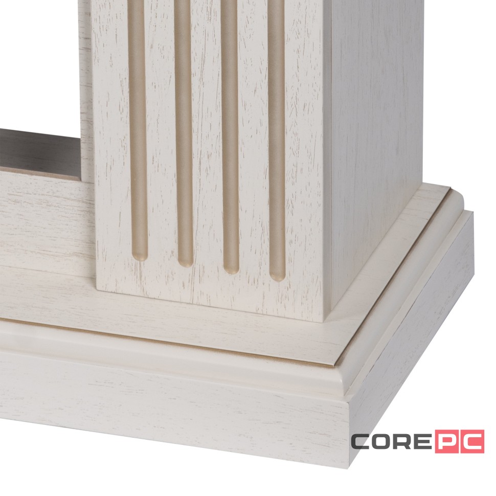 Каминокомплект: Очаг Electrolux EFP/P-4220LS, портал Siena 42/40/36, сл. кость с зол. патиной