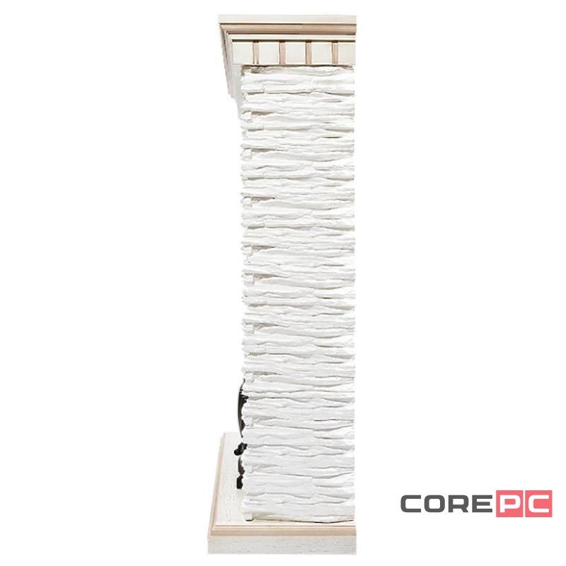 Портал Firelight Porto Classic камень белый, шпон беленый дуб