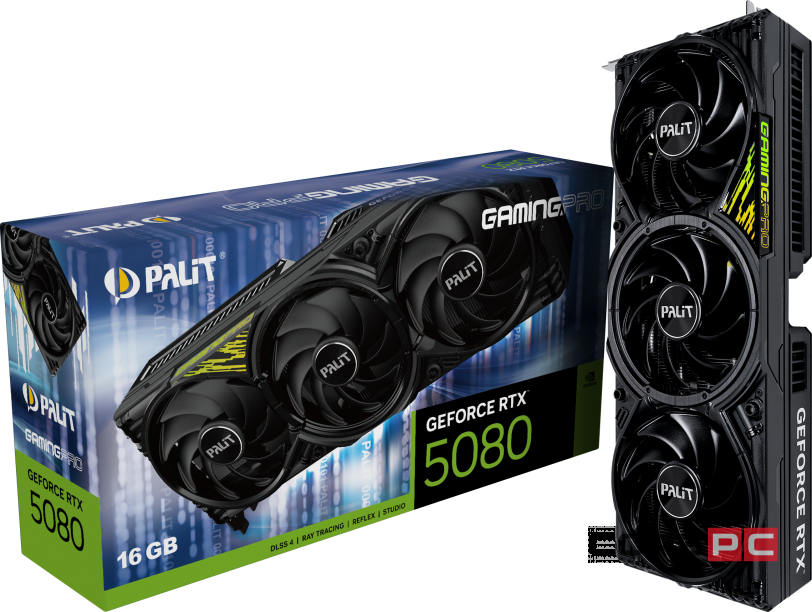 Видеокарта Palit (NE75080019T2-GB2031Y) GeForce RTX 5080 16GB GAMINGPRO V1
