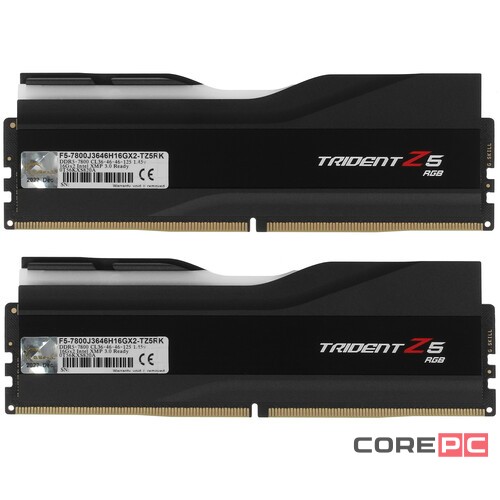Оперативная память 32 Gb 7800 MHz G.Skill TRIDENT Z5 RGB Black (F5-7800J3646H16GX2-TZ5RK)