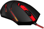 Игровой комплект Redragon M601BA проводная мышь+ коврик (черный/красный)