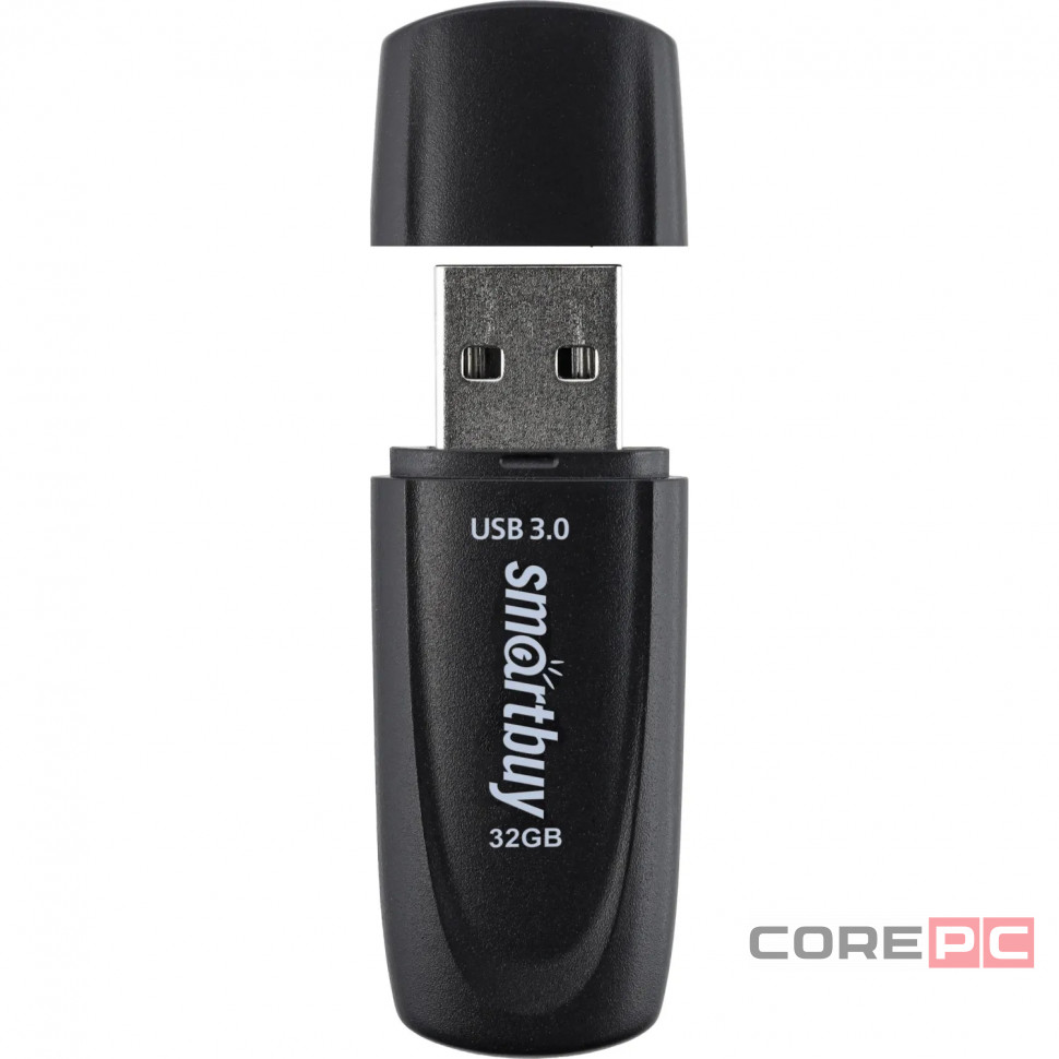 3.0/3.1 USB флеш накопитель Smartbuy 032GB Scout Black (SB032GB3SCK)