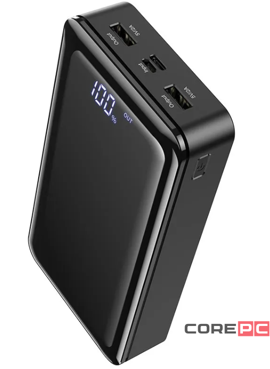 Внешний аккумулятор Borofone BJ8 30000mAh 2.0A USBx2/Type-C/Micro USB (черный)